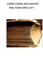 CHIẾN THẮNG NHƯ NGUYỆT MÙA XUÂN NĂM 1077 docx