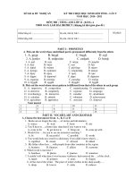 KỲ THI CHỌN HỌC SINH GIỎI TỈNH – LẦN 9 NĂM HỌC: 2010 - 2011 pps