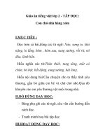 Giáo án tiếng việt lớp 2 - TÂP ĐỌC: Con chó nhà hàng xóm pptx