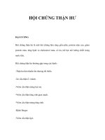 HỘI CHỨNG THẬN HƯ docx