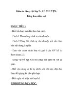 Giáo án tiếng việt lớp 2 - KỂ CHUYỆN: Bông hoa niềm vui ppt