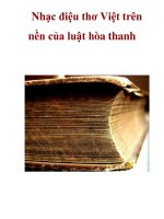 Nhạc điệu thơ Việt trên nền của luật hòa thanh_3 pps
