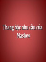 bài 1. maslow