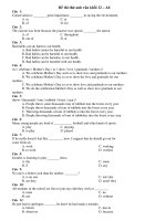 Đề thi thử anh văn khối 12 – A6 pptx