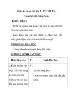 Giáo án tiếng việt lớp 2 - CHÍNH TẢ: Con chó nhà hàng xóm potx