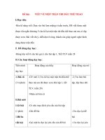 Giáo án Tập Làm Văn Lớp 3: Đề bài: VIẾT VỀ MỘT TRẬN THI ĐẤU THỂ THAO pdf