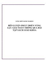 skkn rèn luyện phát triển năng lực giải toán thông qua bài tập sách giáo khoa