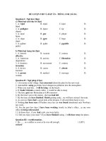 ĐỀ LUYỆN THI VÀ ĐÁP ÁN - TIẾNG ANH ( Số 26 ) ppsx