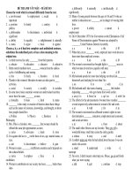 ĐỀ THI ANH VĂN MẪU – MÃ ĐỀ 015 pptx