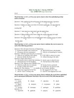 Kiểm Tra Học Kỳ I Môn ANH VĂN Lớp 12 - Số 07 ppt