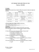 KỲ THI HỌC SINH GIỎI TỈNH LẦN VIII Năm học : 2010-2011 docx