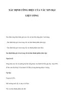 XÁC ĐỊNH CÔNG HIỆU CỦA VẮC XIN BẠI LIỆT UỐNG potx