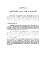 Dịch tễ học phân tích : Nghiên cứu trong dịch tễ quan sát part 1 doc