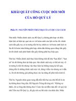 KHÁI QUÁT CÔNG CUỘC ĐỔI MỚI CỦA HỒ QUÝ LÝ_4 ppt