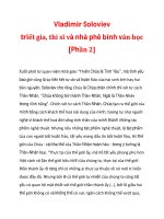 Vladimir Soloviev triết gia, thi sĩ và nhà phê bình văn học [Phần 2]_6 potx