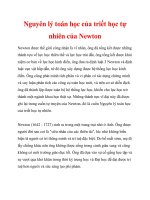 Nguyên lý toán học của triết học tự nhiên của Newton pptx