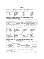 ĐỀ THI THỬ ĐẠI HỌC VÀ CAO ĐẲNG - ĐỀ 10 pptx