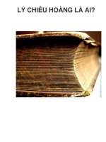 LÝ CHIÊU HOÀNG LÀ AI? pps