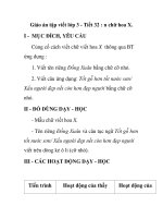 Giáo án tập viết lớp 3 - Tiết 32 : n chữ hoa X. ppsx