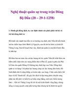 Nghệ thuật quân sự trong trận Đông Bộ Đầu (28 – 29-1-1258) ppsx