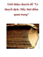 Giới thiệu chuyên đề 