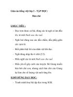 Giáo án tiếng việt lớp 2 - TẬP ĐỌC: Bán chó docx