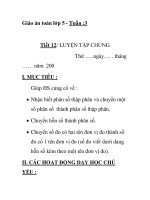 Giáo án toán lớp 5 - Tuần :3 Tiết 12: LUYỆN TẬP CHUNG pps