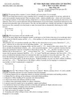 KỲ THI CHỌN HỌC SINH GIỎI CẤP TRƯỜNG LỚP 12 THPT NĂM HỌC 2010-2011 Môn: Tiếng Anh pdf