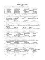 HIGHER EDUCATION TEST 1 pps