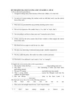 ĐỀ THI KIỂM TRA CHẤT LƯỢNG ANH VĂN KHỐI 12 - ĐỀ 10 docx