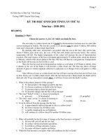 KỲ THI HỌC SINH GIỎI TỈNH LẦN THỨ XI Năm học : 2010-2011 doc