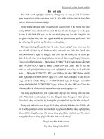 Bài tập bộ môn Tài Chính Doanh Nghiệp - Chương 1