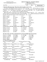 KIỂM TRA HỌC KÌ I – NĂM HỌC 2010-2011 MÔN ANH VĂN 12 - Mã đề thi 1203 docx