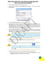 Giáo trình phân tích các phương pháp lập trình trên microsoft excel plug in p1 doc