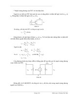 Giáo trình phân tích cấu tạo căn bản của Mosfet với tín hiệu xoay chiều và mạch tương đương với tín hiệu nhỏ p4 doc
