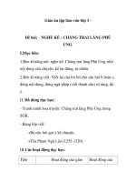 Giáo án tập làm văn lớp 3 - Đề bài: NGHE KỂ : CHÀNG TRAI LÀNG PHÙ ỦNG pdf