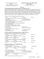 ĐỀ KIỂM TRA KSCL GIỮA HK1 N/H 2011 TIẾNG ANH12 docx