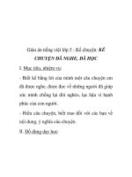 Giáo án tiếng việt lớp 5 - Kể chuyện: KỂ CHUYỆN ĐÃ NGHE, ĐÃ HỌC ppt