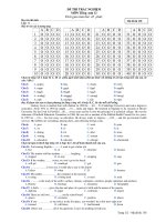 ĐỀ THI TRẮC NGHIỆM MÔN TIẾNG ANH 12 - Mã đề thi 138 pdf