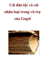 Cái dân tộc và cái nhân loại trong vũ trụ của Gogol _2 ppsx