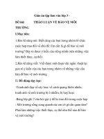 Giáo án tập làm văn lớp 3 Đề bài: TRƯỜNG ppsx