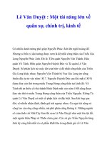 Lê Văn Duyệt : Một tài năng lớn về quân sự, chính trị, kinh tế ppsx