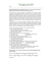 Kiểm Tra Học Kỳ I Môn ANH VĂN Lớp 12 - Số 03 doc