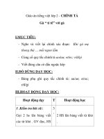 Giáo án tiếng việt lớp 2 - CHÍNH TẢ Gà “ tỉ tê” với gà ppsx