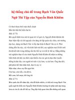 hệ thống chủ đề trong Bạch Vân Quốc Ngữ Thi Tập của Nguyễn Bỉnh Khiêm_5 doc