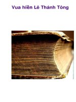 Vua hiền Lê Thánh Tông docx