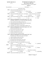 ĐỀ THI KHẢO SÁT ĐẠI HỌC LẦN I - Mã đề 173 doc