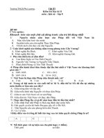 Kiểm tra học kì II môn : lịch sử – lớp8 Trường THCS Phú Lương. pptx