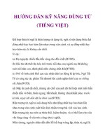 HƯỚNG DẪN KỸ NĂNG DÙNG TỪ (TIẾNG VIỆT)_5 ppt