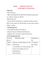 Giáo án Tập Làm Văn Lớp 3: Đề bài: NGHE KỂ : GIẤU CÀY GIỚI THIỆU VỀ TỔ EM pptx